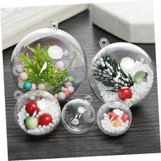 투명 아크릴 구형 캡슐 장식용 플라스틱 볼 인테리어 소품 홈데코 미니어처 디스플레이 오너먼트, 1개, 투명공 원-3cm