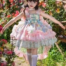 女童花仙子洛麗塔連衣裙 夏季公主裙 演出禮服