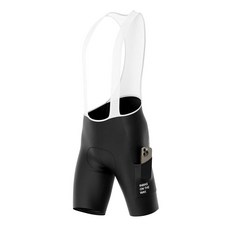 INBIKE 남성용 사이클링 빕 반바지 3D 패딩 통기성 로드 바이크 반바지 남성용 경량 자전거 빕 포켓 포함 블랙. L
