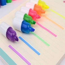 특가생활마켓 미니 형관펜 6p 파스텔형광펜