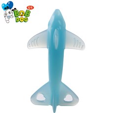 [국내 제조+케이스포함] 리틀밥독 돌고래 실리콘 치발기 이앓이 치아발육기, 1개, 블루
