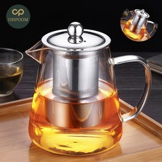 [픽앤] 티팟주전자 미니티포트 차도구 내열유리 차포트 1.3L