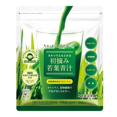 건강족 칼슘도 들어 있는 첫 딴 어린잎 녹즙 1봉지 15포 국물 칼슘 새싹보리 분말 엽산D 약 15일분, 1개, 1g