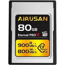 80GB CFexpress 타입 A 카드 최대 900MBs 읽기 속도 및 800MBs 쓰기 메모리 소니 알파 FX 카메라와 호환 120P RAW 4K8K 영상 녹화, 80GB CFexpress 타입 A 카드 최대 900M