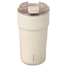 LocknLock 樂扣樂扣 Metro Cafe陶瓷塗層杯, 1個, 象牙白(香草拿鐵), 500ml