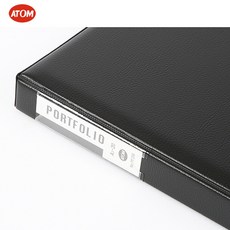 아톰 포트폴리오 손잡이없는형 B4 내지20매 PF205, 검정, 1개