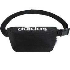 adidas 愛迪達 簡約LIN Logo腰包, 黑色的