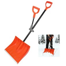 ORIENTOOLS D-Grip 손잡이와 내구성 있는 엣지 블레이드가 스노우 삽 자동차 트럭 레크리에이션 차량 등에 이상적인 액세서리 오렌지 43.2cm(17인치) 알루