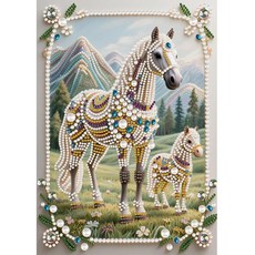 동물 특수 모양 부분 드릴 아트 페인팅 키트 선물 도트, 1개, 8. HZZ056