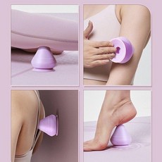 마사지볼 지압볼 마사지볼땅콩볼 요가링 요가매트 힐링용품 스트레칭기구, 레벨 1 흡수 근막볼 퍼플, 기본 모델명/품번