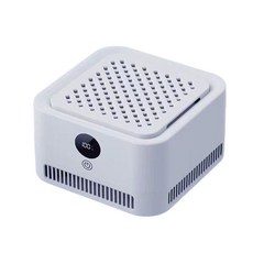 KJ-A02 空氣淨化器 Type-C供電 數顯屏幕 無線設計 渦輪離心風機, 白色, 4000Mah充電款空氣净化器