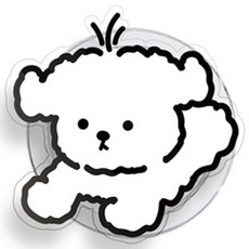 DC 디자인 2배자력 맥세이프 톡 아크릴 스마트톡 콜라보레이션 토끼 냥이 댕댕이 베어, 03 말티즈말티_G, 1개