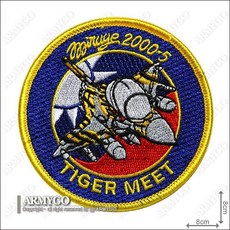 ARMYGO 空軍幻象2000 TIGER MEET 戰鬥機機種章，精緻軍事模型收藏，重現經典戰機風采, 1個, 加車黑色魔鬼氈