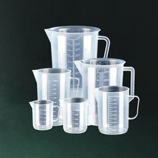 유피해피 튼튼한 플라스틱 내열 눈금 비커 계량컵, 5L, 1개, 반투명