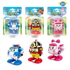 [ROI TOYS] 로보카폴리 태엽 로봇 선택구매 (폴리 로이 엠버), 색상:폴리, 1개
