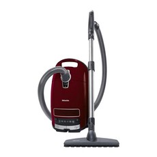 Miele Complete C3 한정판 백 캐니스터 진공 청소기 에어클린 시스템 AllTeQ 범용 플로어헤드 및 쪽모이 세공 트위스터 플로어 브러시 Tayberry Red, Miele Complete C3 한정판 백 캐니스터 진