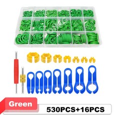 530/270pcs 자동차 에어컨 O 링 와셔 키트 내열성 고무 씰 가스켓 자동 수리 도구 액세서리, 530pcs Set, 1개