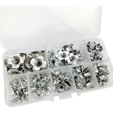 90개 박스형 발톱너트 가구용 4구 나사너트 가구용 나사세트1개, 1개