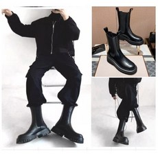 韓國代購 男靴 靴子 男 切爾西靴 短靴 真皮 中高幫 馬丁靴 男 英倫風 馬靴 厚底 工裝 皮靴 潮