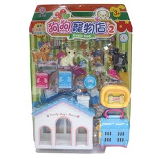 狗狗寵物店 中文版 ST-513/一卡入 仿真動物 辦家家酒 療癒系 ST安全玩具-生ST-513-ST-5, 多種顏色