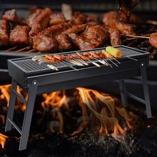 HWA 캠핑 바베큐 그릴 접이식 스테인레스 훈제 1(개) 4851 EA