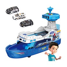 헬로카봇 X-1 페리호 본품 1개 + 미니카 3개 세트 배 장난감, 카봇 X-1 페리호 340 x 128 x 225 mm