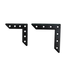 레트로DIY 평철 ㄱ자 75x75x18 흑도장, 1개