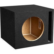 NVX XMDFP101 싱글 10인치 포트 34인치1.2입방피트 MDF 블랙 카펫 서브우퍼 인클로저미국산, Single 10" Ported, 1개