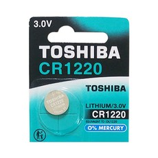 도시바 파나소닉 맥셀 CR1220 코인 건전지 모음, CR1220 도시바 포장, 1개