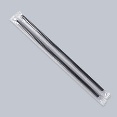 씨앤몰 일회용빨대 KH 7mm x 25cm 벤티 개별포장 일자 검정, 1개, 500개입