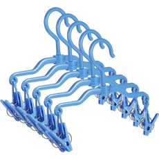 WHAMVOX 5pcs 접이식 청바지 옷걸이 클립으로 바지 치마와 양말을 위한 효율적인 의류 건조 및 보관 다용도 디자인으로 공간 절약형 세탁을 가능하게 합니다