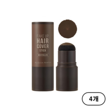 맥퀸뉴욕 페이크 업 헤어 커버 스틱 2.5g, 다크브라운 (Dark brown), 4개