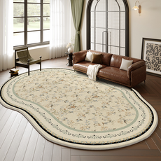 Radearl 사계절 빈티지 북유럽 비정형 러그 인조 양모 쇼트파일 워셔블 거실 카페트