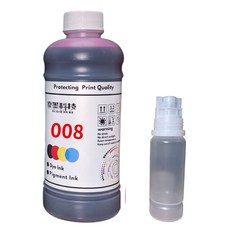 優墨 適用EPSON 008 商業用500ml 相容防水型 贈空瓶 L系列印表機 L15160 L6490 M2170, 紅 M(需統編請備註),001/003/005/008瓶