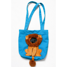 더하임 입체사자 반려동물 에코백 숄더백 산책가방, 1개, 스카이블루