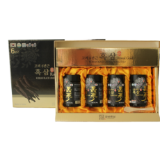 고려 6년근 흑삼 KOREAN BLACK GINSENG ROYAL GOLD 농축액, 4개, 240g