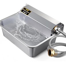 6L 대용량 가축 농장 돼지 말 소 양 염소 닭 대형견 자동 급수기 물통 식수대 물 그릇 급수 대야 스테인리스 대야 양동이 워터컵