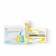 튼튼맘스 수유 준비물 수유패드 양배추가슴팩 니플버터밤 가슴찜질팩, 1세트, 수유패드 (30매) + 니플버터밤 (25g)