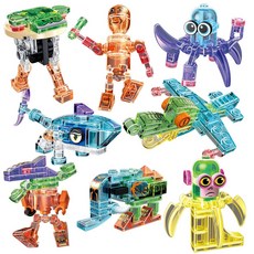 토브릭 이탈리안 브레인롯 크리스탈 브릭 8종 블럭 만들기 어린이 구디백 장난감 단체 선물, 8종 1세트