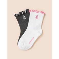 브랜드 빈폴키즈 BEANPOLE KIDS 여아 골지 양말 2족 SET 아이보리 BI51KTG010 694821