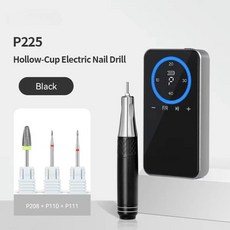 미니 코어리스 모터 네일 드릴 휴대용 경량 전문가용 살롱 도구, 1개, 4. P225 Black