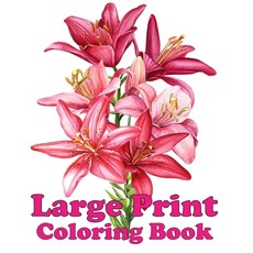 Large Print Coloring Book: An Adult Coloring Book Featuring Fun Easy and Relaxing Designs (Premium ... Paperback, Independently Published