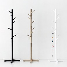 마켓비 TANG 원목스탠드행거 154 아카시아, 블랙