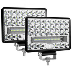 12V-24V굴삭기 덤프트럭 크레인 지게차 차폭등 100와트급 화물차 써치라이트 작업등 2개 1세트, 6인치-100W