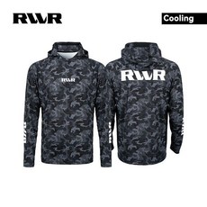 RWR 冰絲戶外路亞防曬服 UPF50, 雲雨黑,S 100-120斤