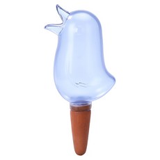 造型小鳥自動澆水器 陶瓷滲水頭 懶人澆花器, 藍色, 1個