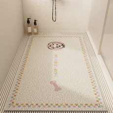 卡通風浴室絲圈地墊淋浴房防摔防滑pvc地墊 40x70cm