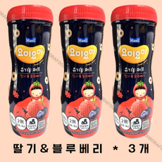 매일유업 요미요미 오가닉퍼프 유기농 쌀과자 42gx3개, 딸기블루베리, 42g, 3개