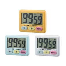 LIBERTY 計時器 LB-8015TE 清晰大螢幕顯示 正/倒數計時功能 多色可選, 1個, LB-8015白