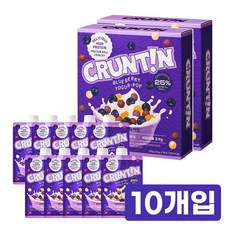 [본사공식몰] NEW 크런틴 크런치볼 단백질쉐이크 블루베리요거팝 당 0g대, 2박스, 250g